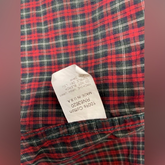 Mens Gitman Bro Vintage Shirt Flannel Red  button down, size extra small - Picture 9 of 11